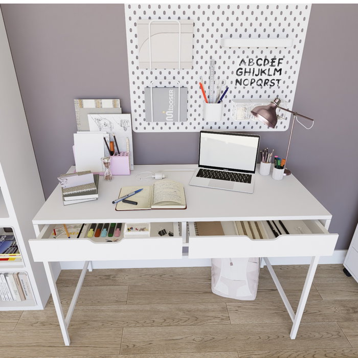 Hanah Home Duru 1600-47 Escritorio de Estudio Blanco